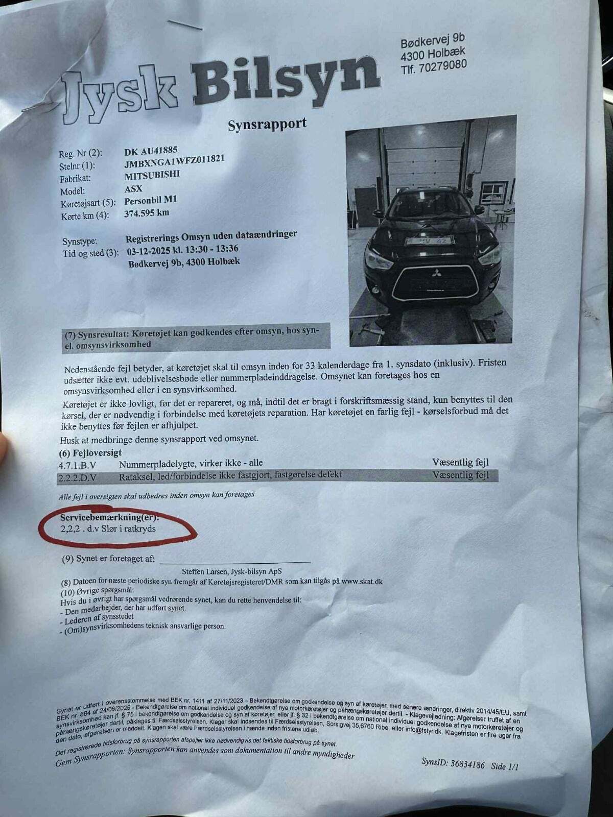 undefined Mitsubishi ASX fra 2015