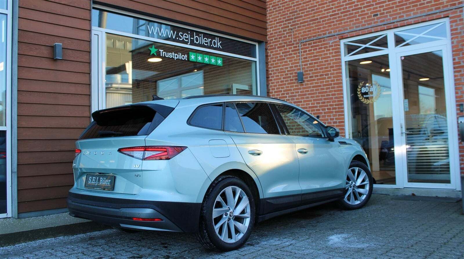 Grøn Skoda Enyaq fra 2021
