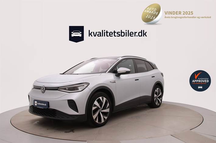 Sølv VW ID.4 fra 2021 set udefra