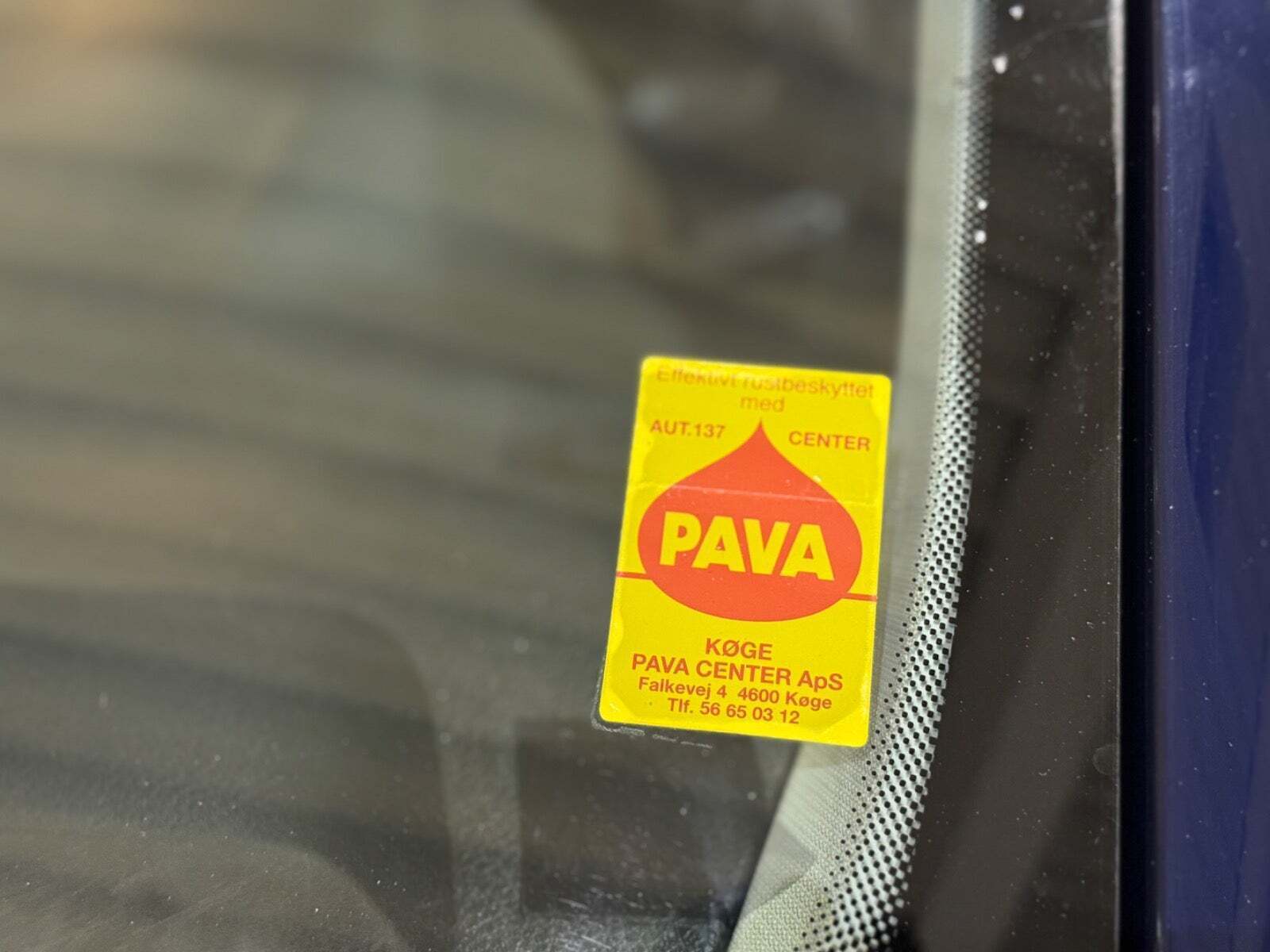 Blå Skoda Fabia fra 2017