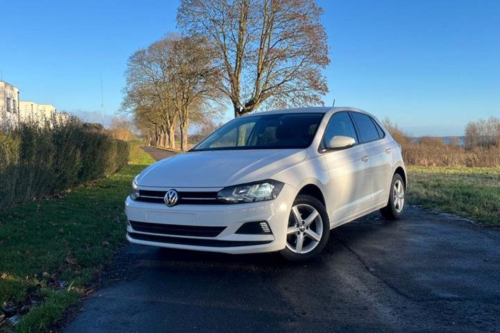 Hvid VW Polo fra 2018