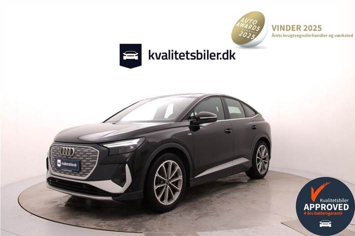 Sort Audi Q4 fra 2022 set udefra