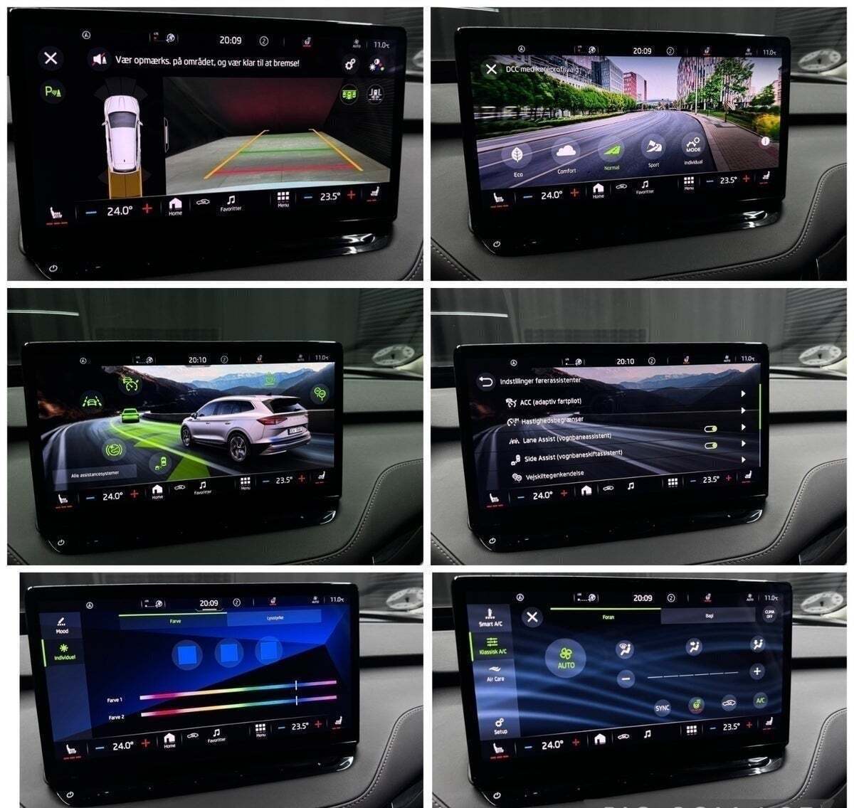 Hvid Skoda Enyaq fra 2022