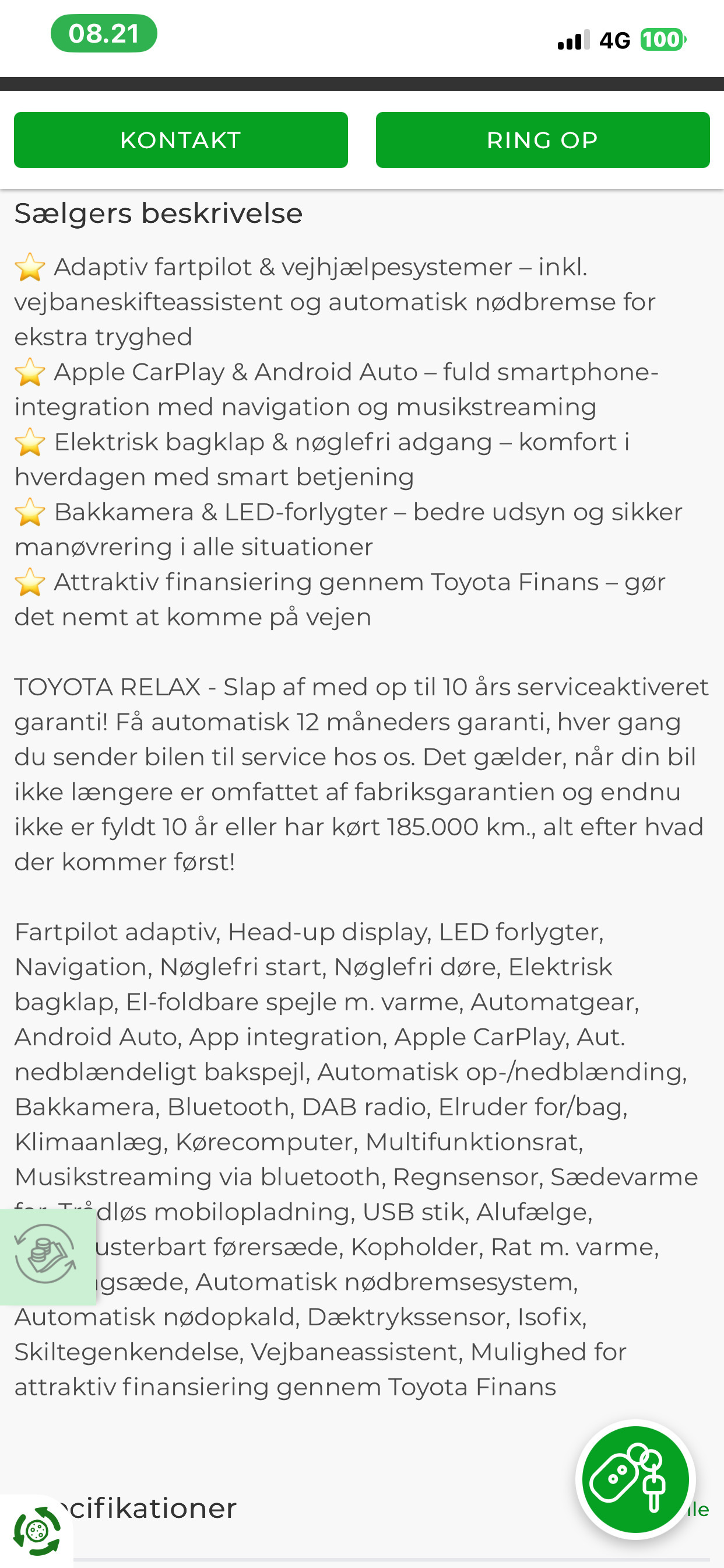 Hvid Toyota Yaris Cross fra 2023