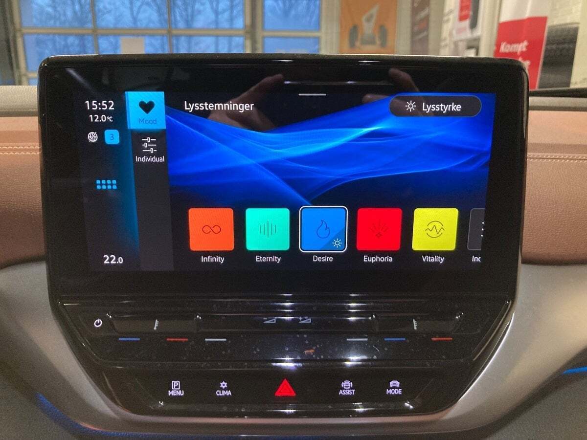 Blå VW ID.4 fra 2022