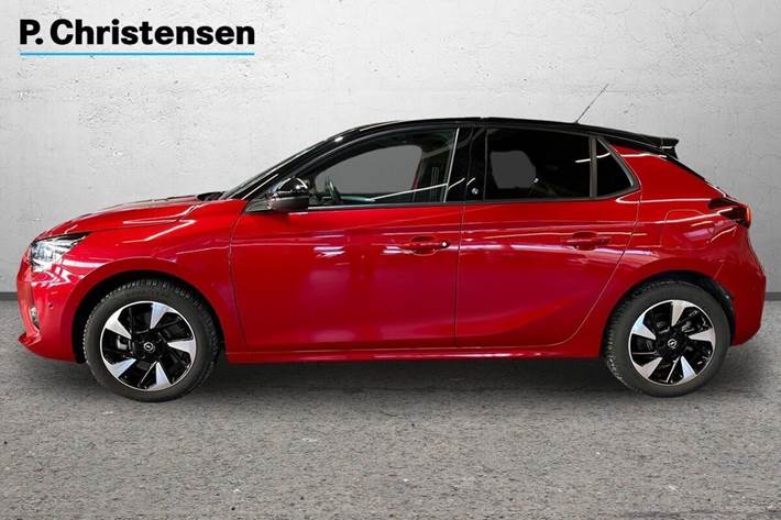 Rød Opel Corsa-e fra 2023