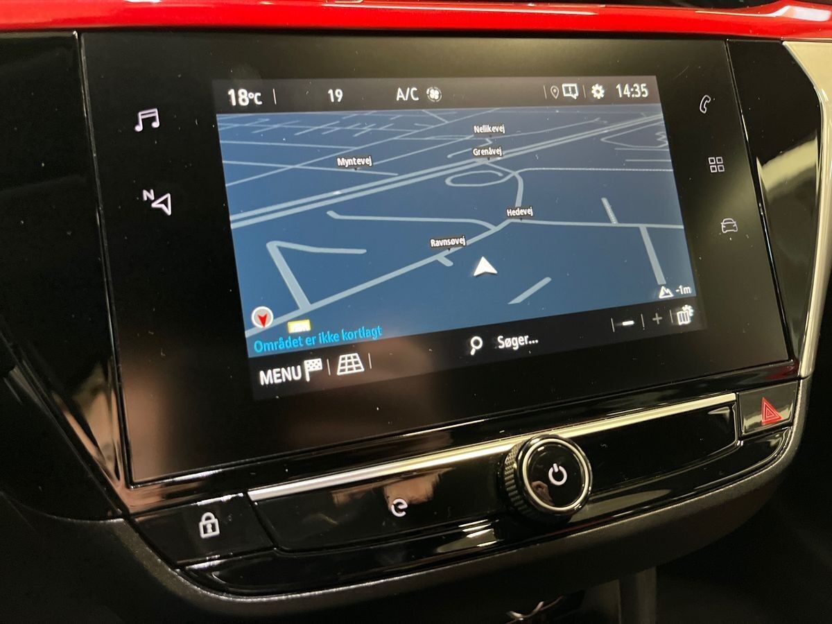 Rød Opel Corsa-e fra 2023