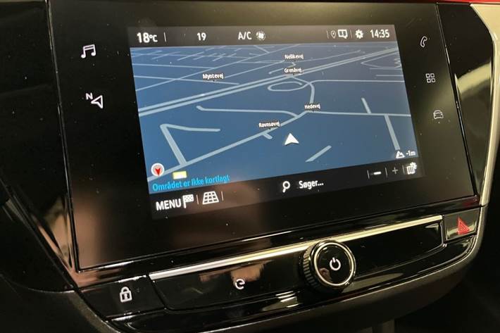 Rød Opel Corsa-e fra 2023