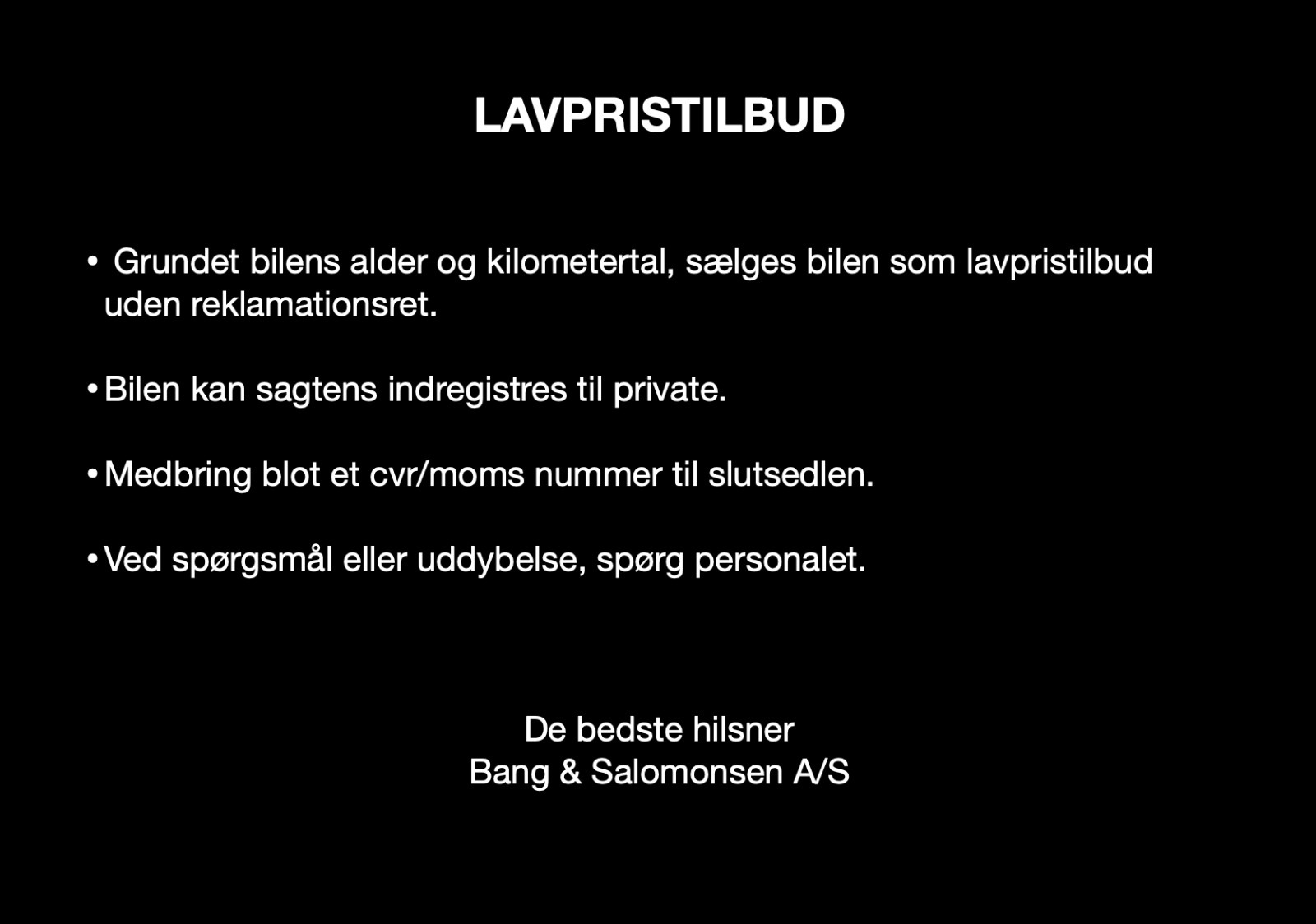 Sort BMW 630i fra 2006