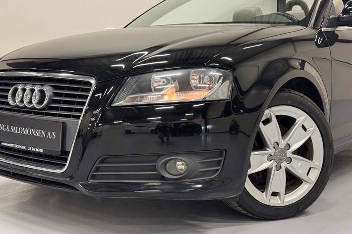 Sort Audi A3 fra 2008