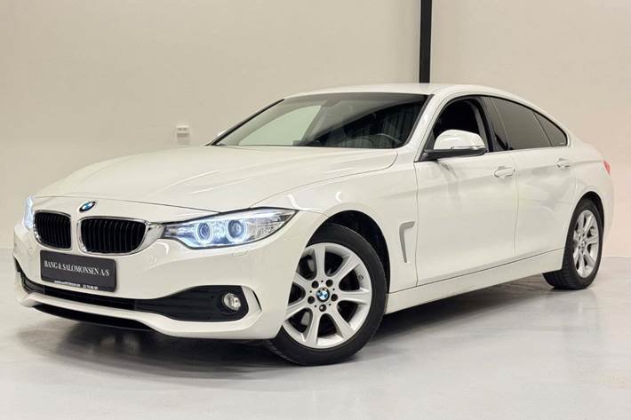 Hvid BMW 420d fra 2017 set udefra