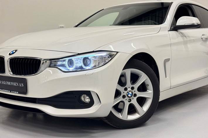 Hvid BMW 420d fra 2017