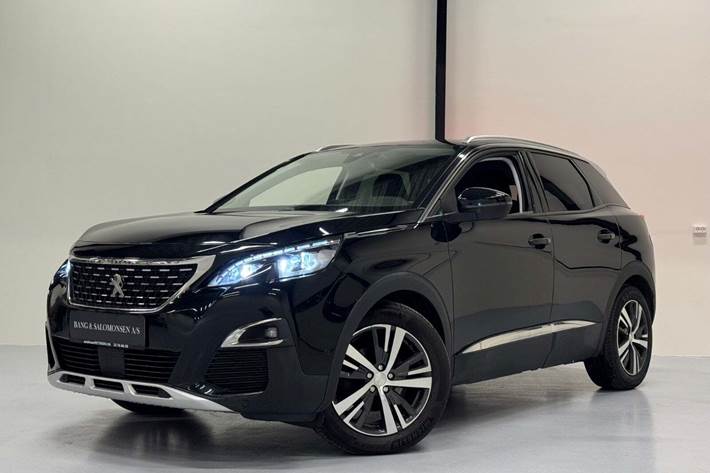 Sort Peugeot 3008 fra 2018 set udefra