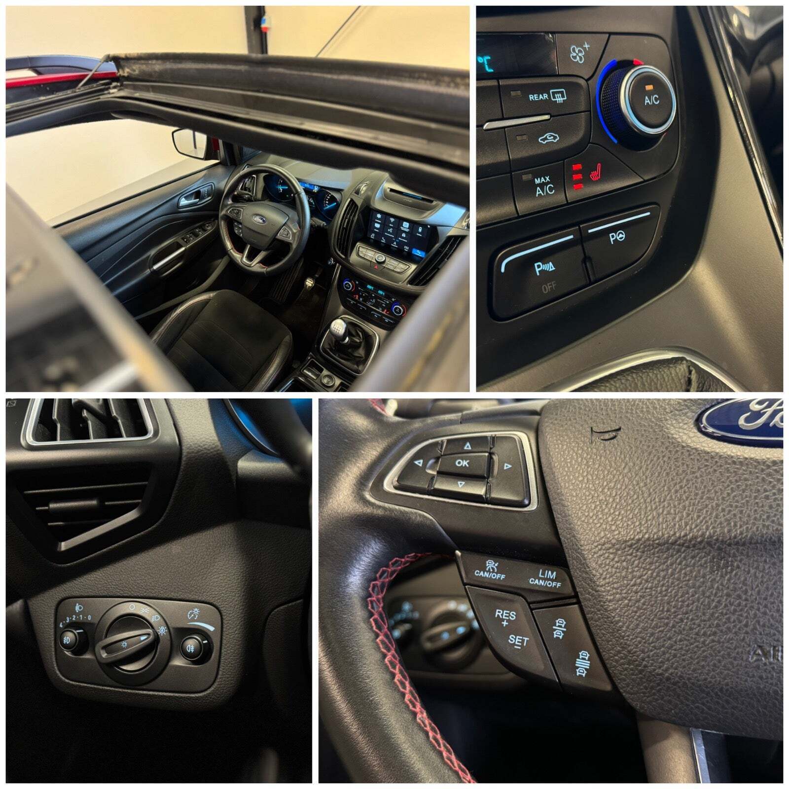 Rød Ford Kuga fra 2018