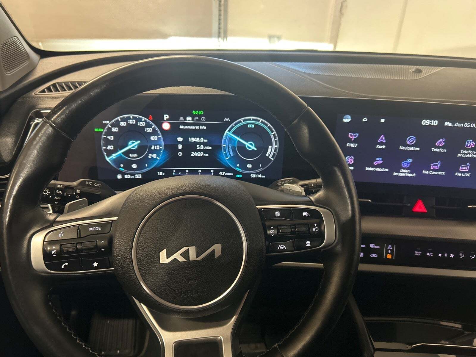 Blå Kia Sportage fra 2022