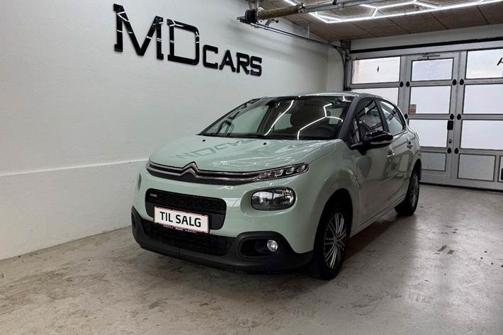 Turquoise Citroën C3 fra 2017 set udefra