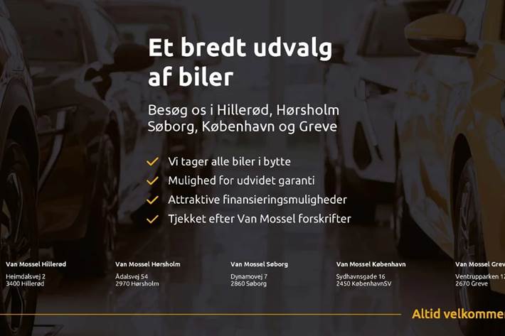 Blå Peugeot e-208 fra 2020