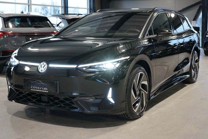 Sort VW ID.7 fra 2025 set udefra