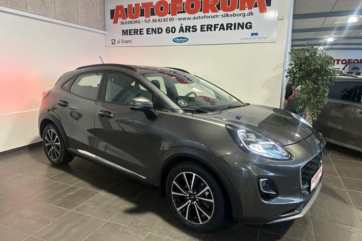 Grå Ford Puma fra 2020 set udefra