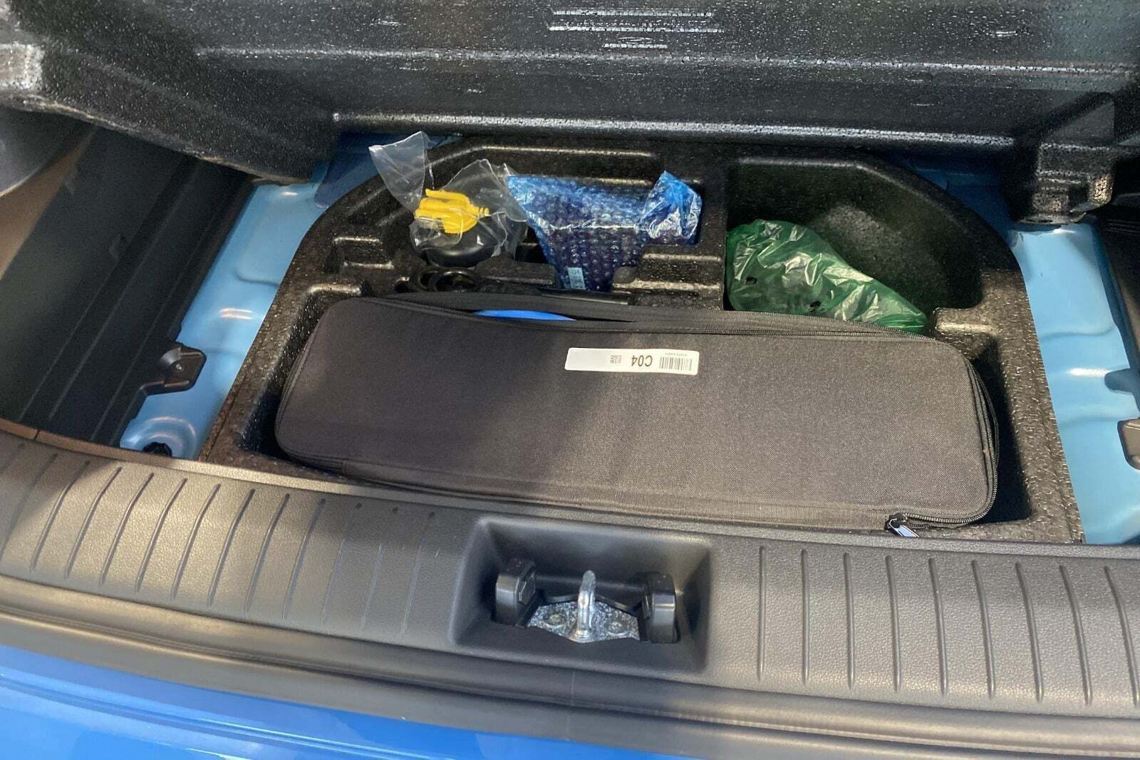 Blå Hyundai Kona fra 2021