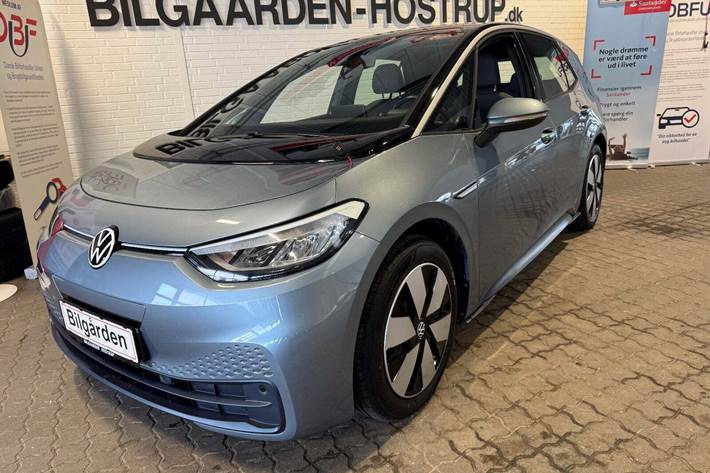 Blå VW ID.3 fra 2021 set udefra