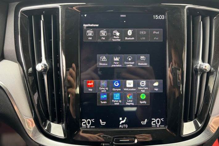 Hvid Volvo V60 fra 2019