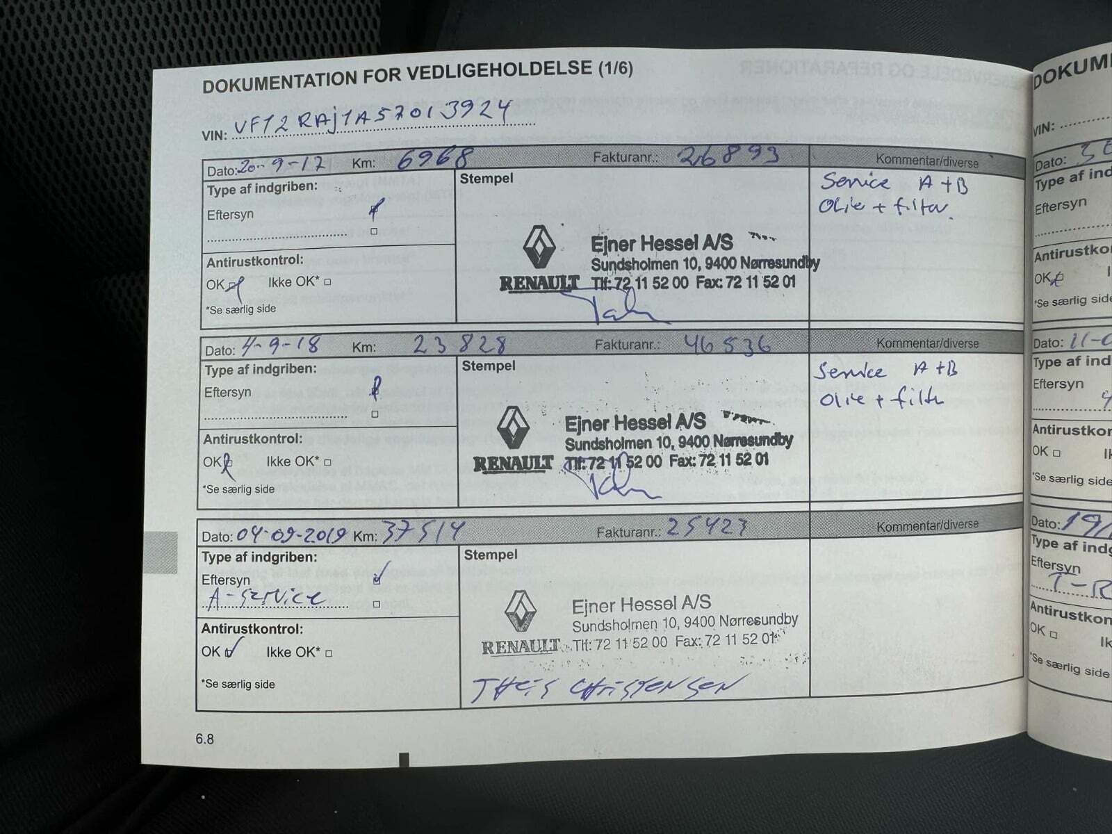 Hvid Renault Captur fra 2017