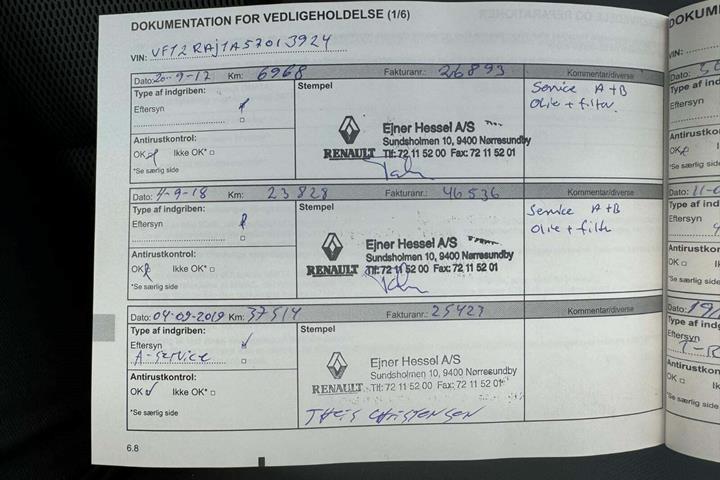 Hvid Renault Captur fra 2017