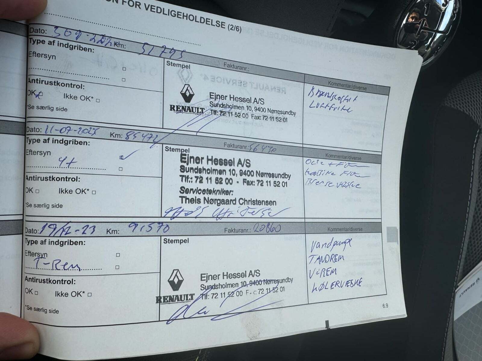Hvid Renault Captur fra 2017