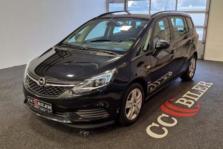 Sort Opel Zafira Tourer fra 2018 set udefra