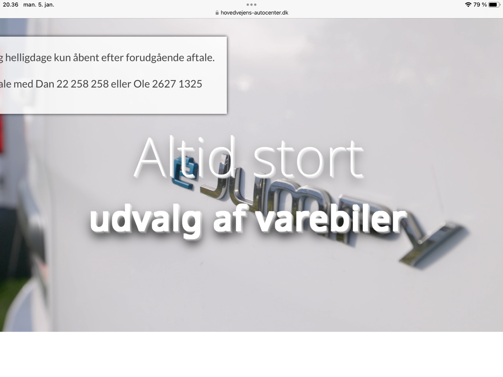 Hvid Mercedes eCitan fra 2025