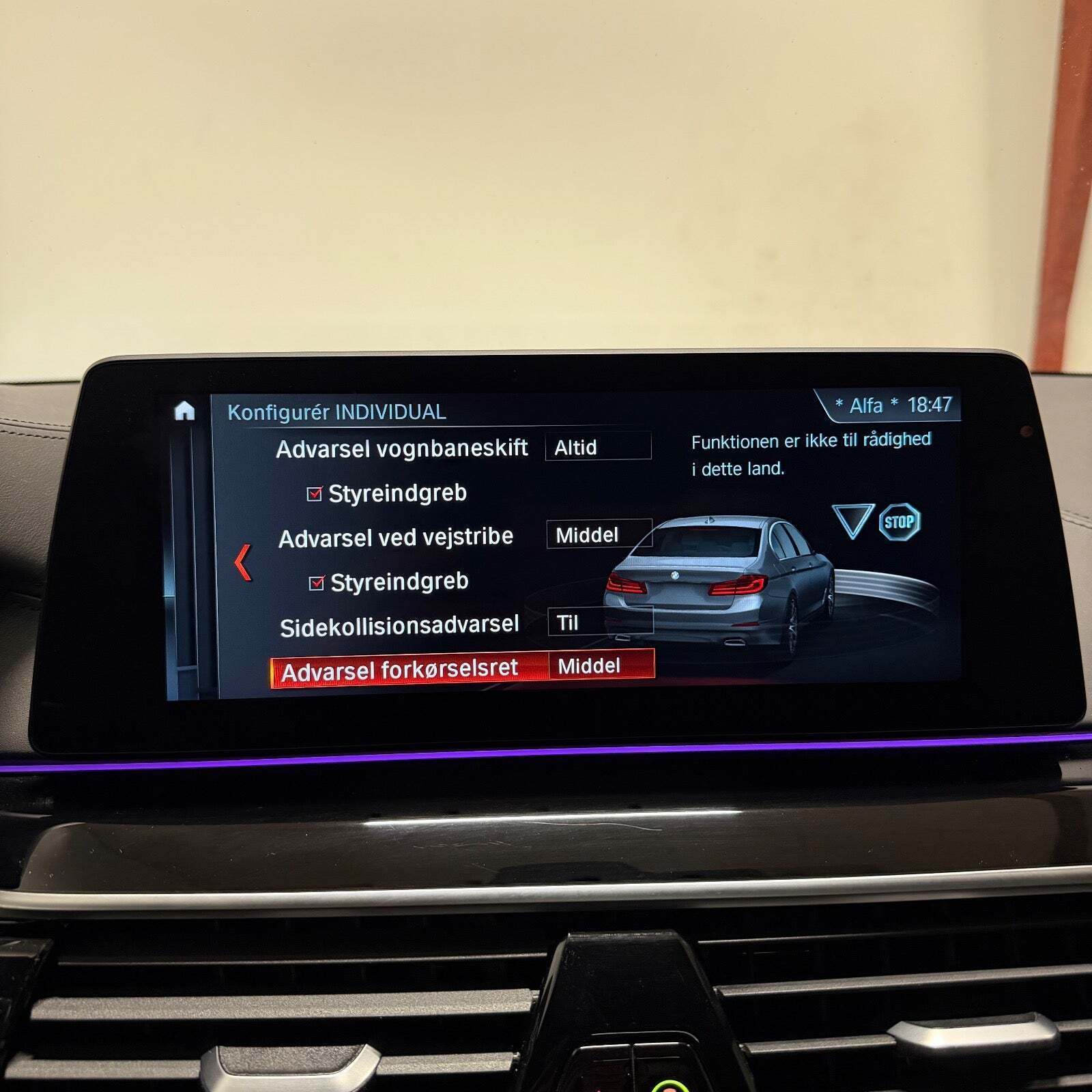 Sort BMW M550i fra 2018