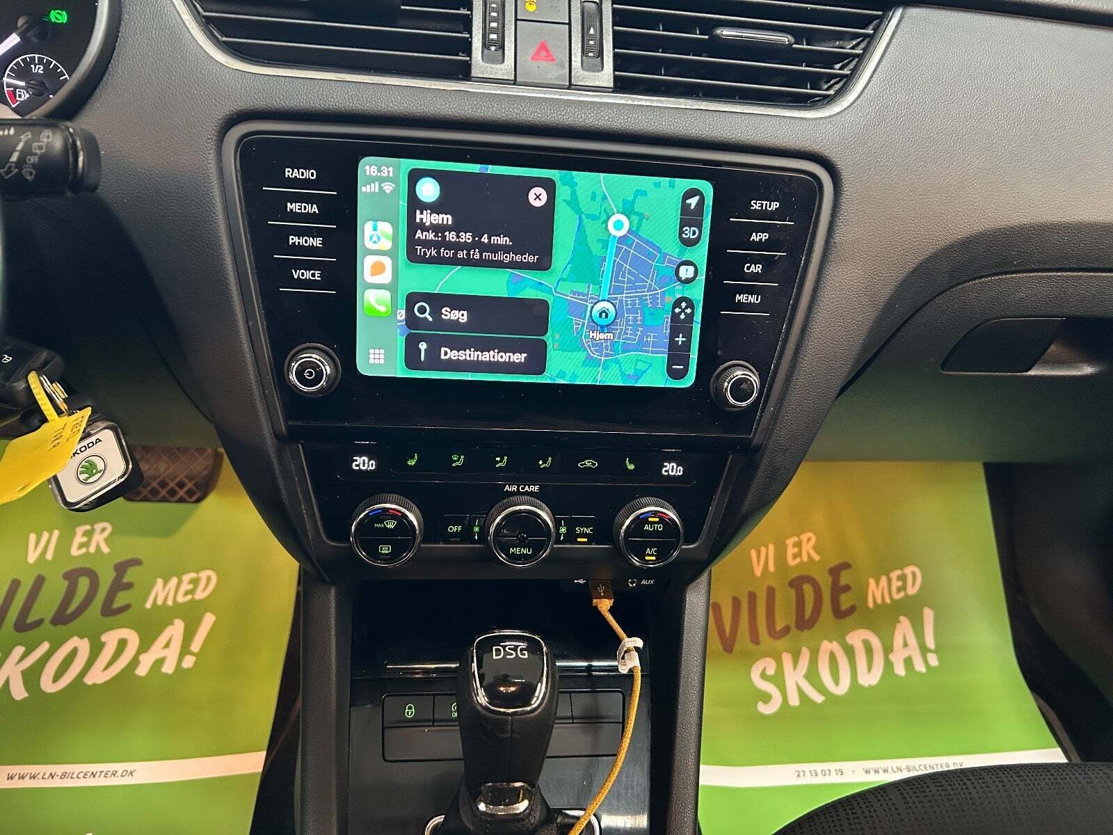 Sort Skoda Octavia fra 2018