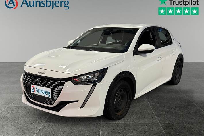 Hvid Peugeot e-208 fra 2021