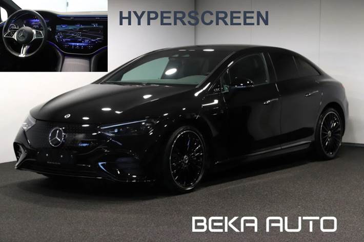 Sort Mercedes EQE300 fra 2025