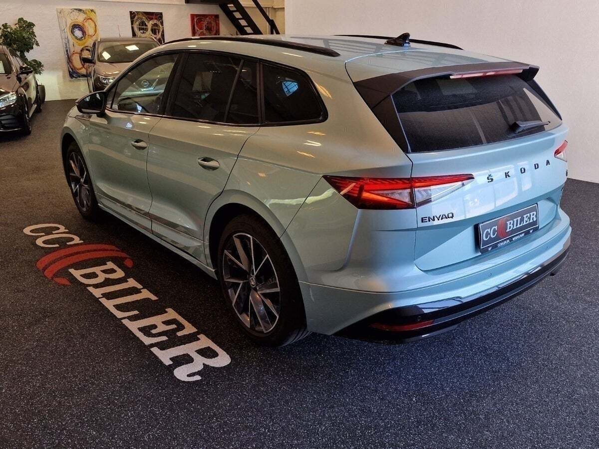 Grøn Skoda Enyaq fra 2021