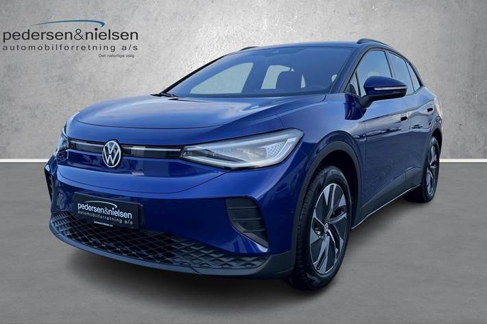 Blå VW ID.4 fra 2025 set udefra
