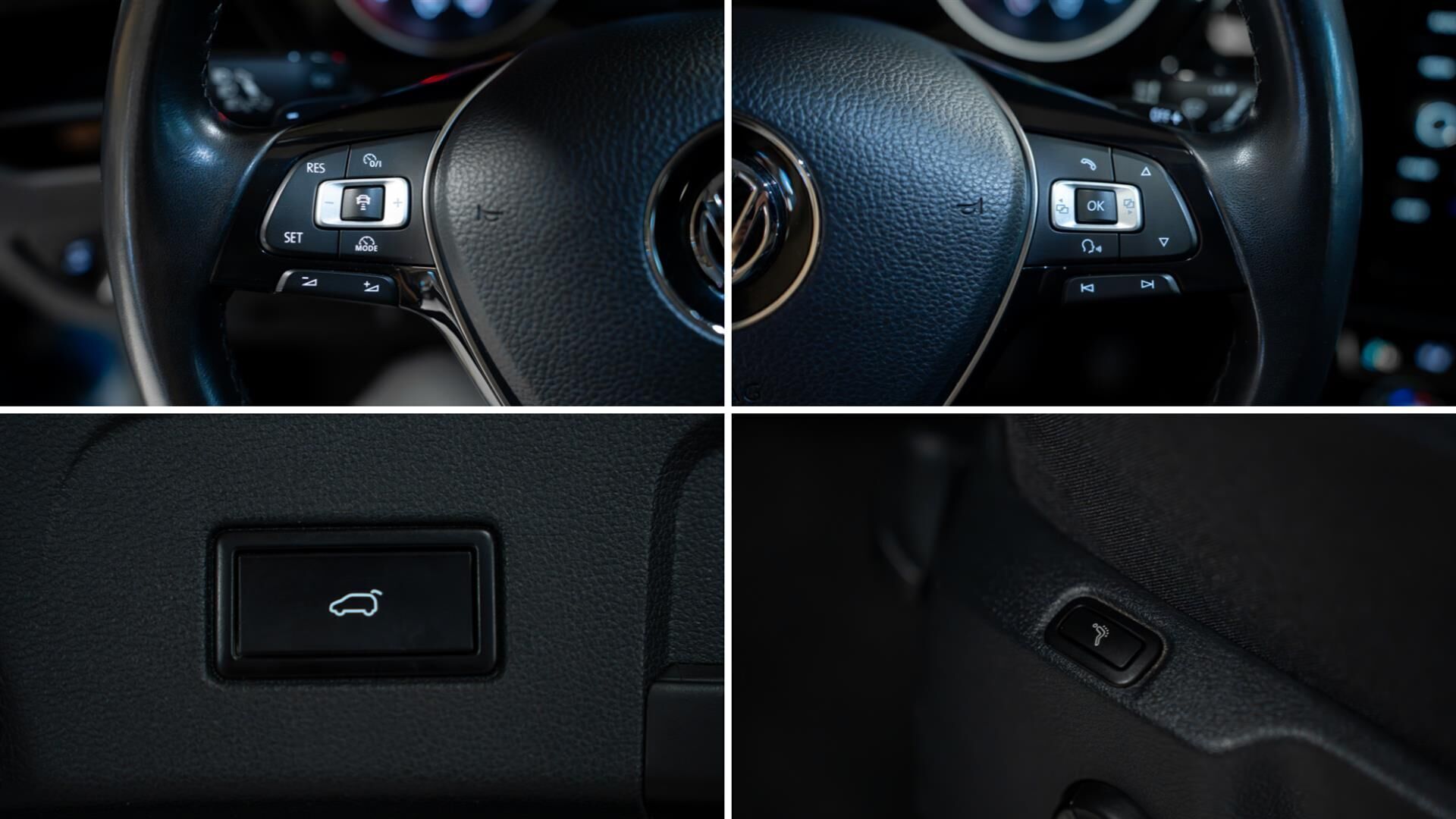 Blå VW Touran fra 2018