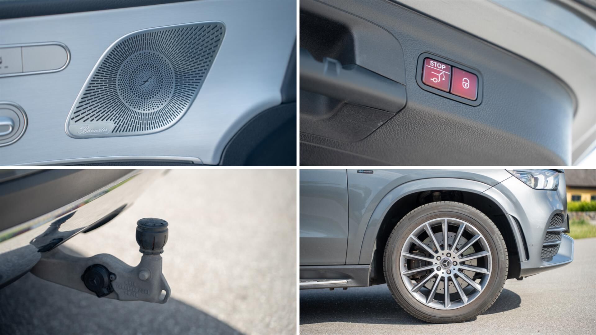 Grå Mercedes GLE350 de fra 2020