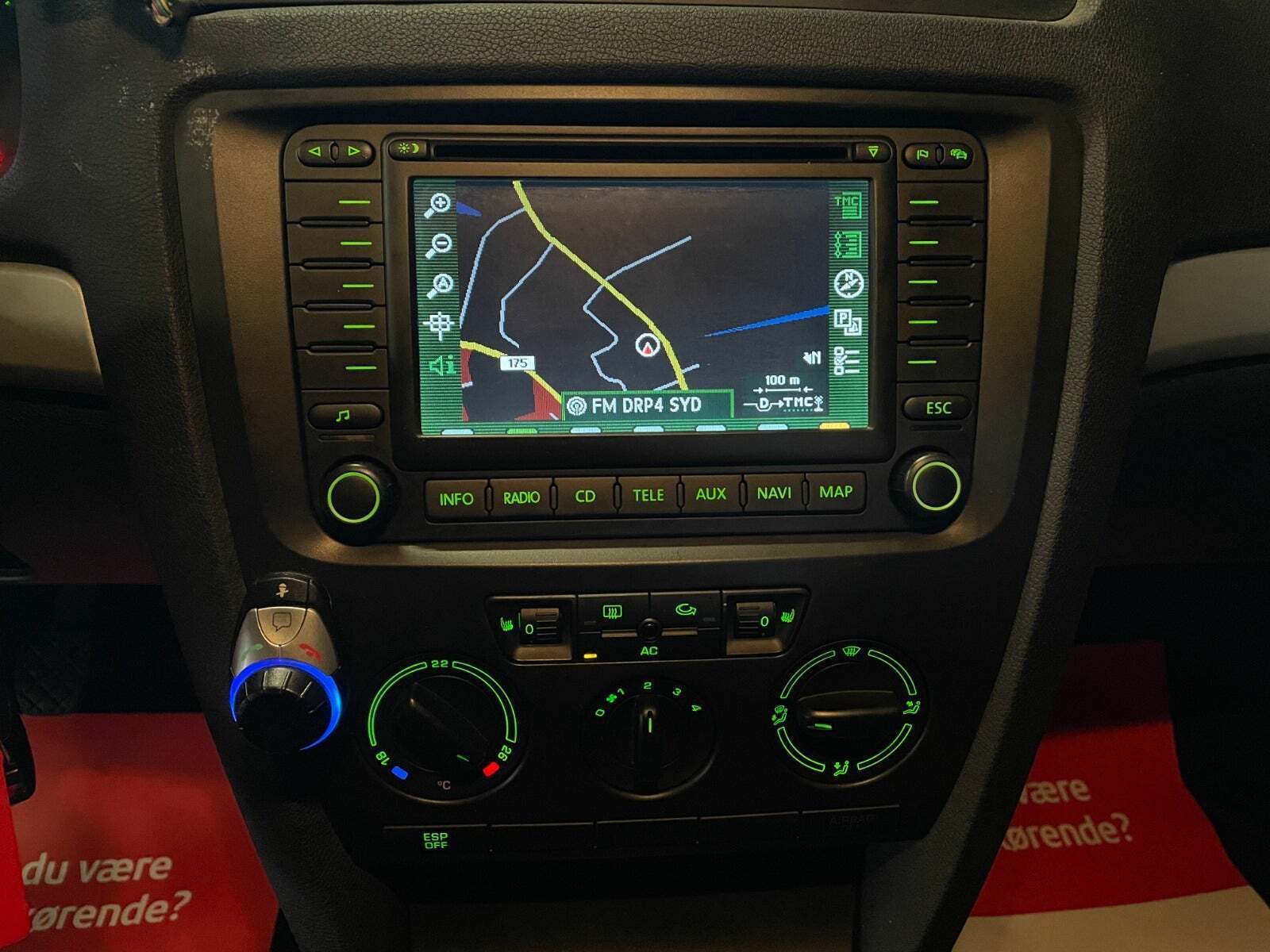 Sort Skoda Octavia fra 2008