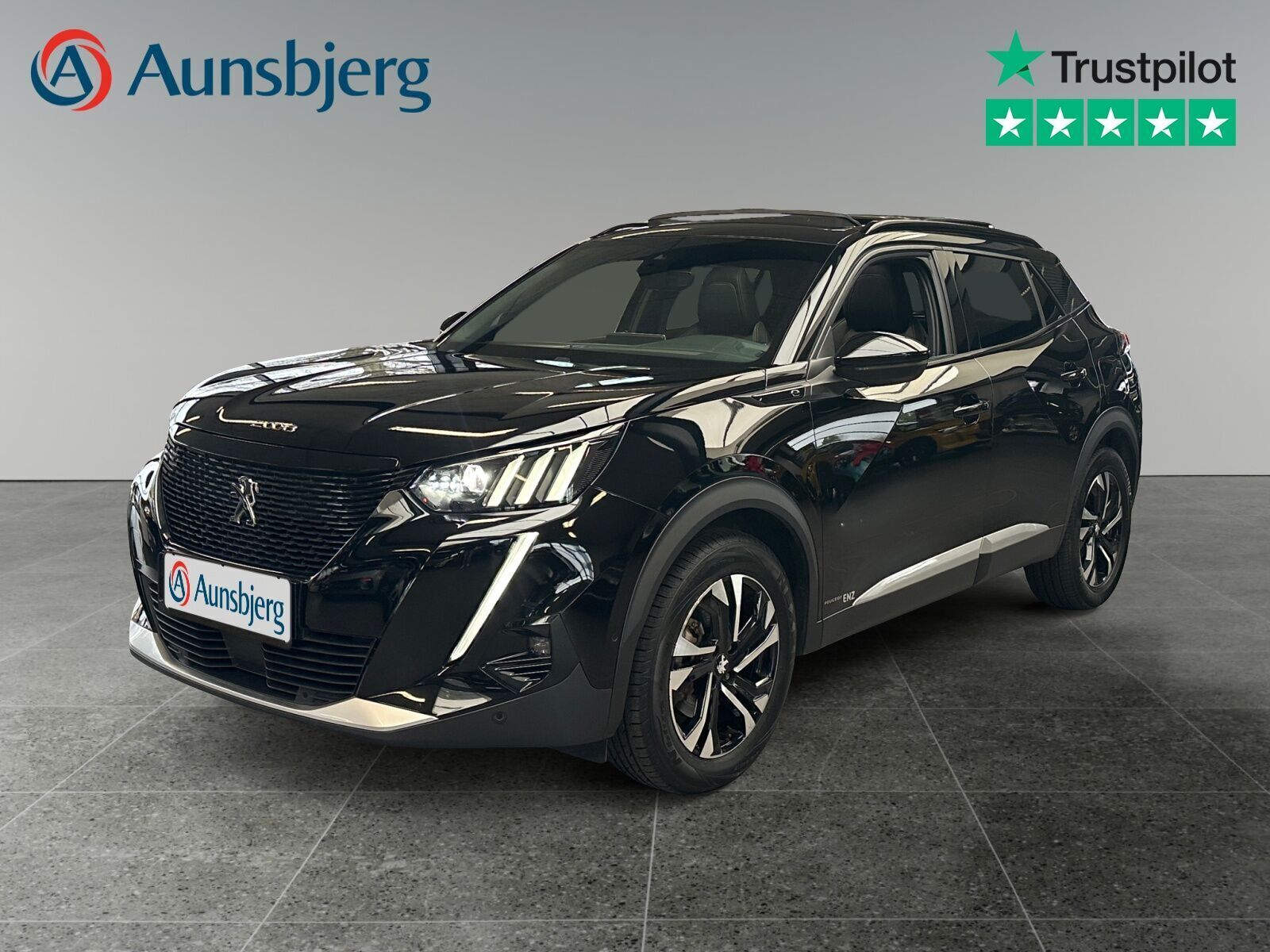 Sort Peugeot e-2008 fra 2021