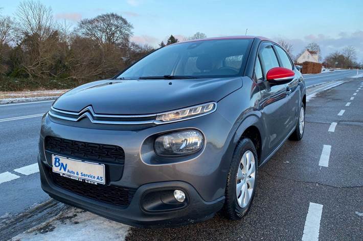 Grå Citroën C3 fra 2019 set udefra