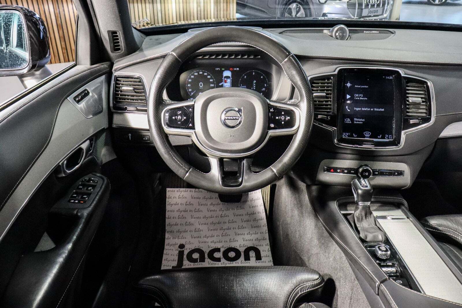 Sort Volvo XC90 fra 2019