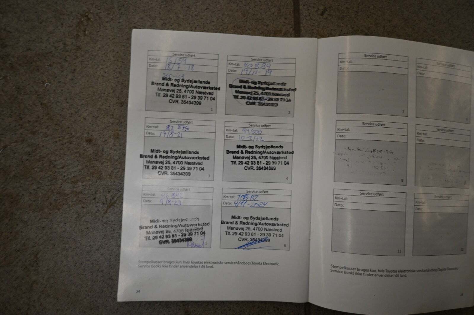 Rød Toyota Yaris fra 2018