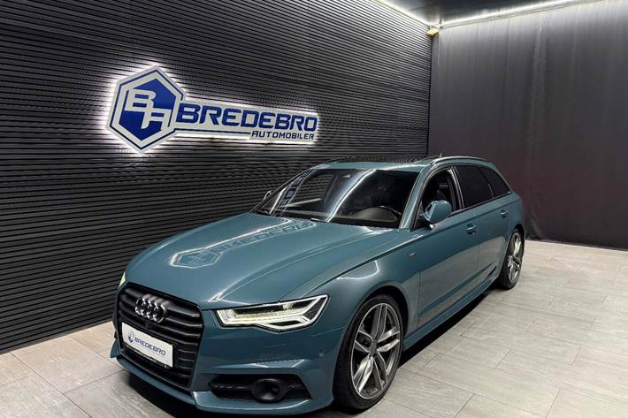 Blå Audi A6 fra 2016