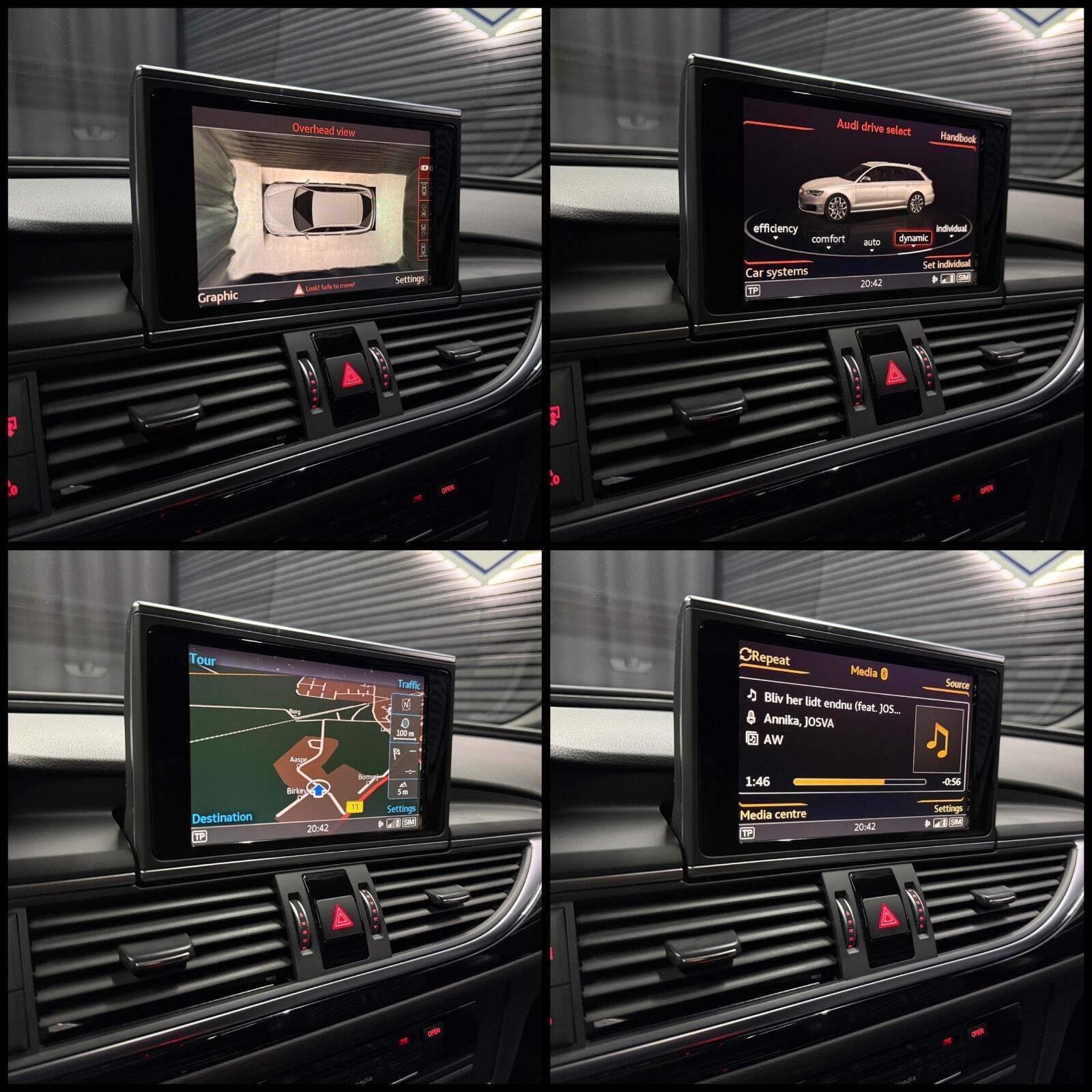 Blå Audi A6 fra 2016