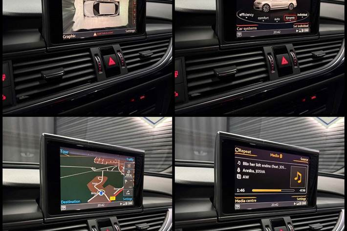 Blå Audi A6 fra 2016