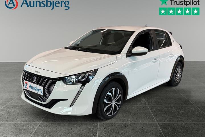Hvid Peugeot e-208 fra 2021