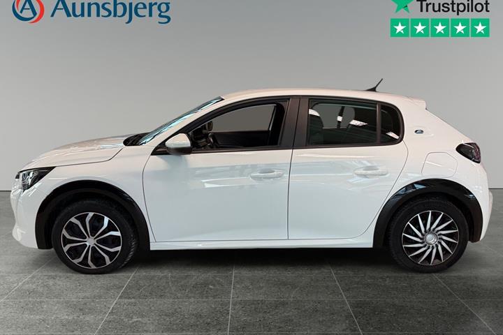 Hvid Peugeot e-208 fra 2021