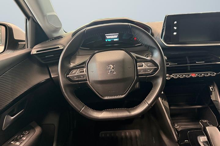 Hvid Peugeot e-208 fra 2021